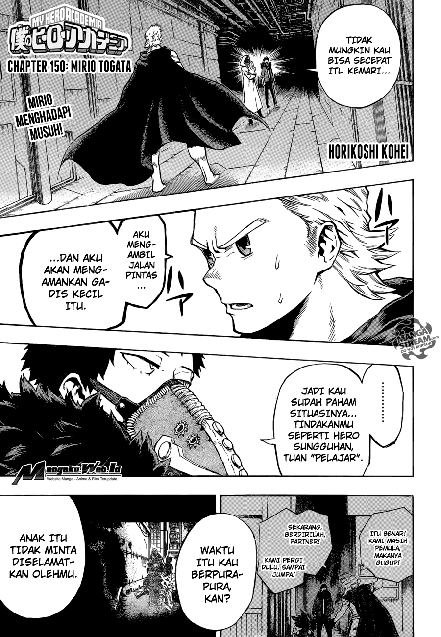Boku no Hero Academia Chapter 150 - halaman 2