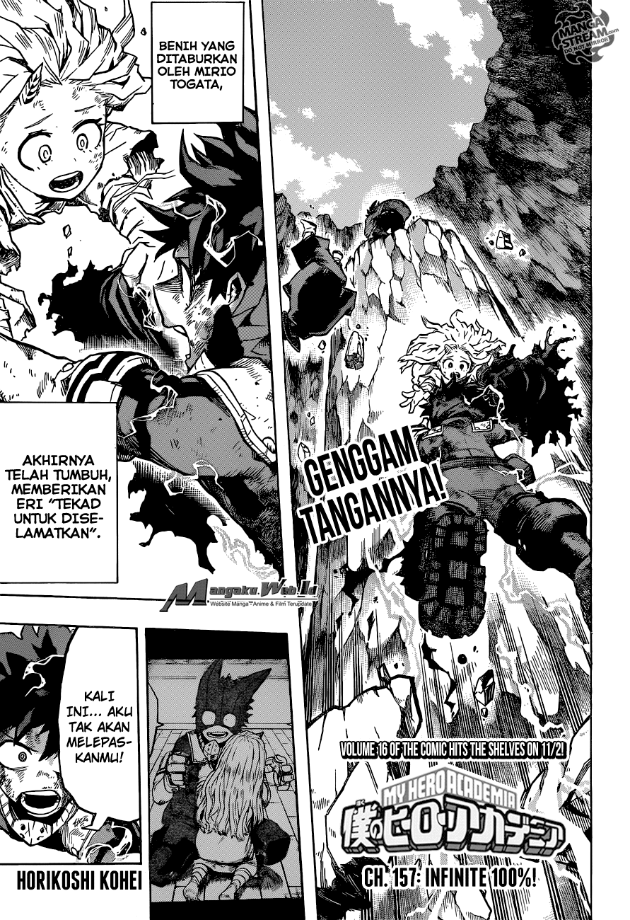 Boku no Hero Academia Chapter 157 - halaman 2