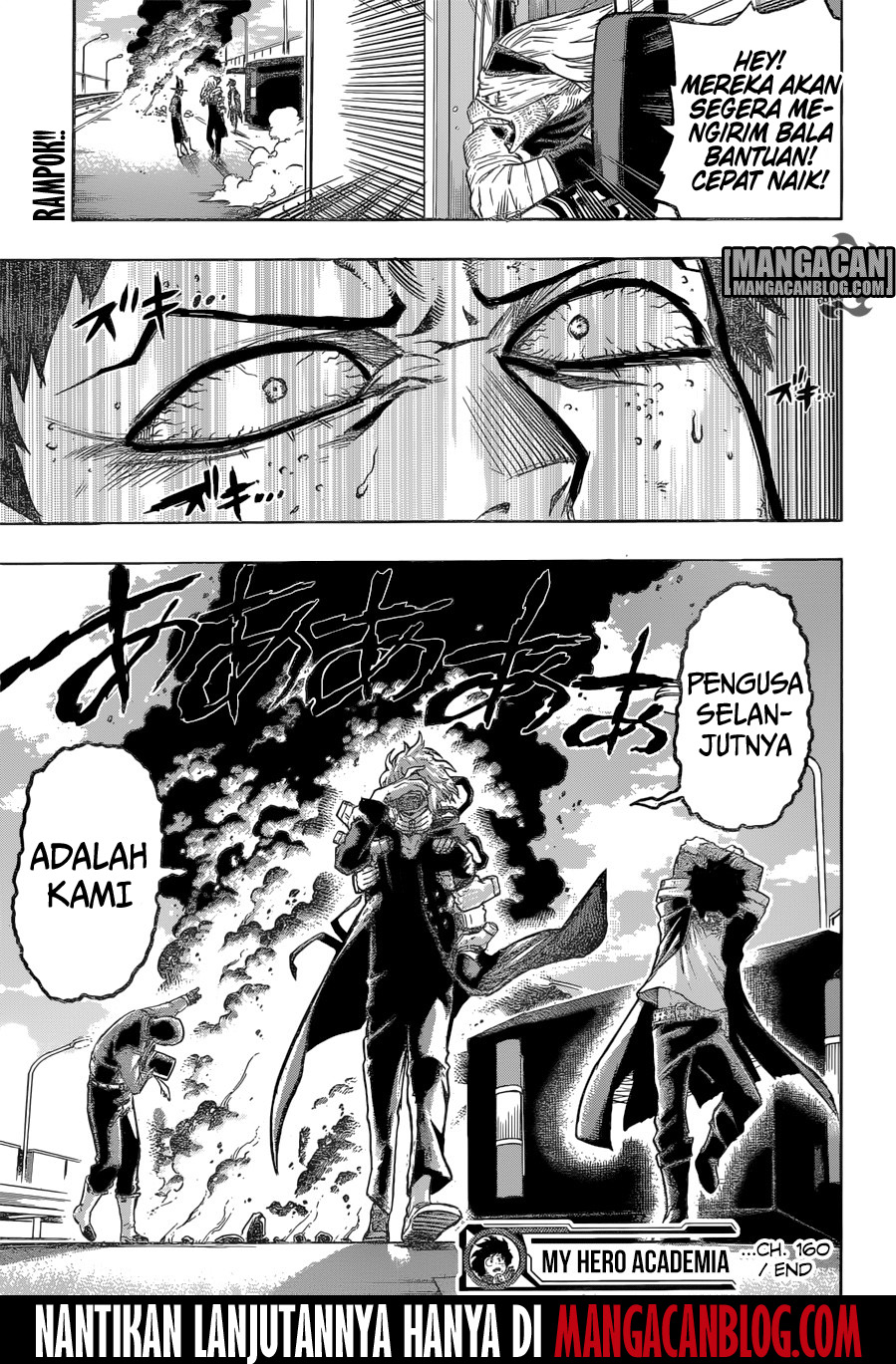 Boku no Hero Academia Chapter 160 - halaman 18