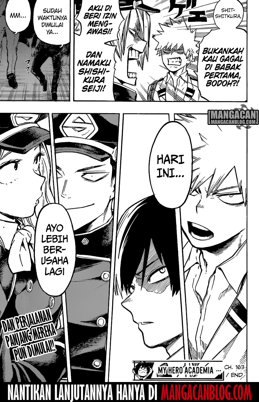 Boku no Hero Academia Chapter 163 - halaman 18