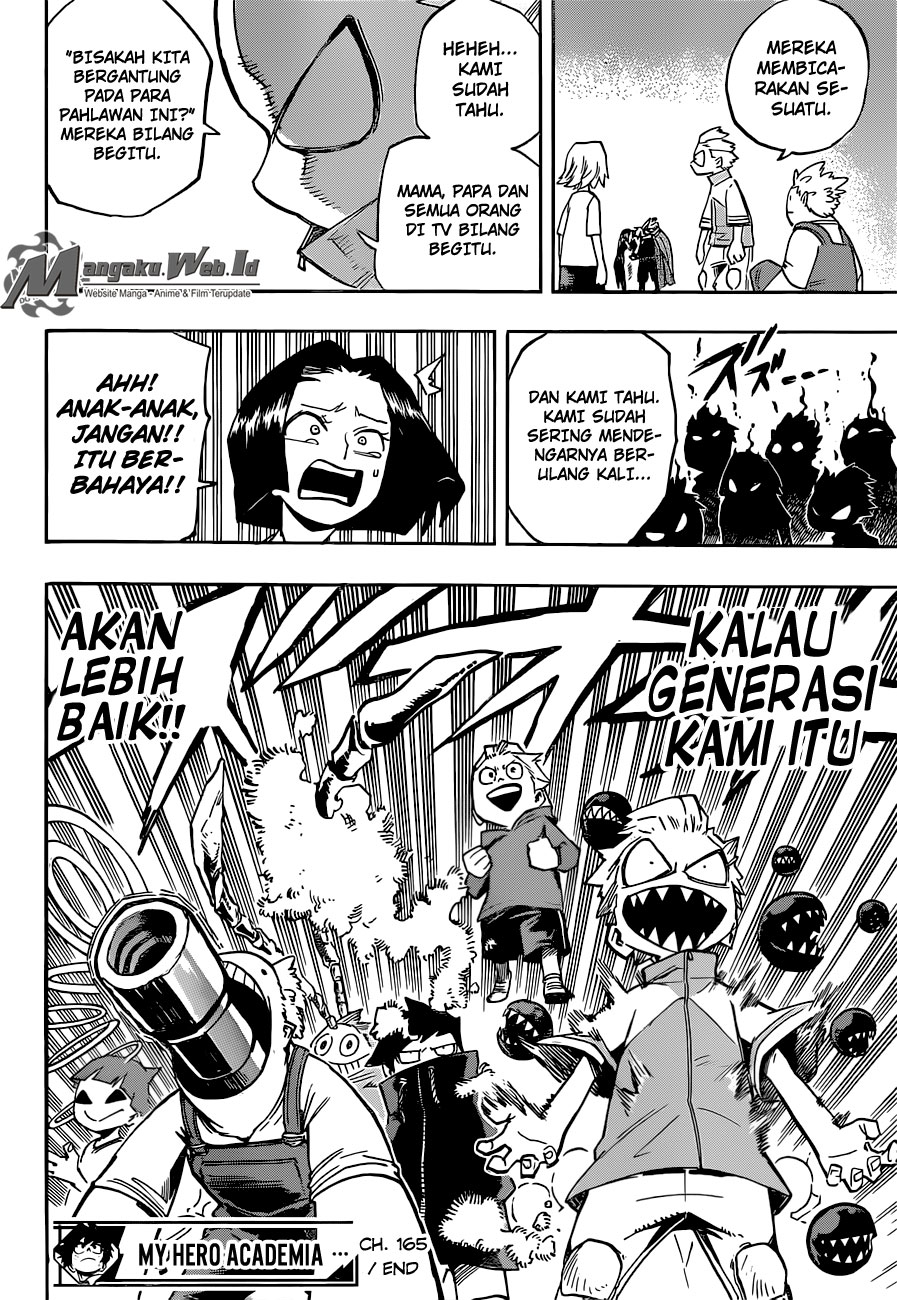 Boku no Hero Academia Chapter 165 - halaman 17