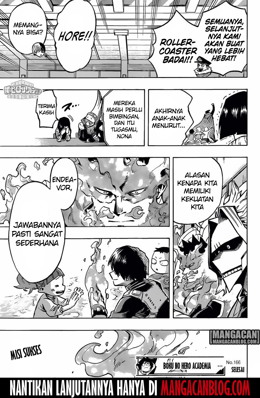 Boku no Hero Academia Chapter 166 - halaman 16