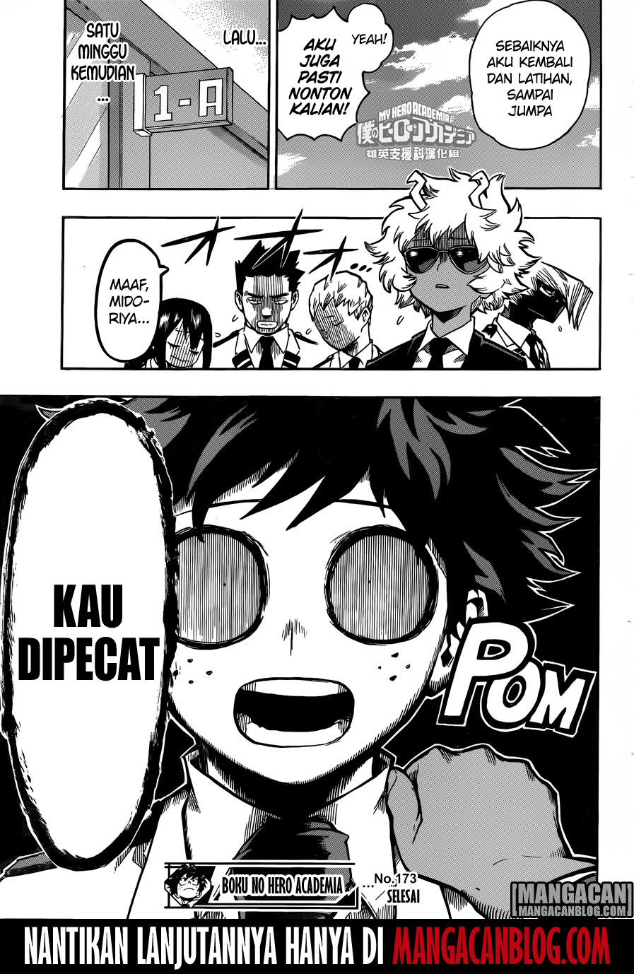 Boku no Hero Academia Chapter 173 - halaman 17