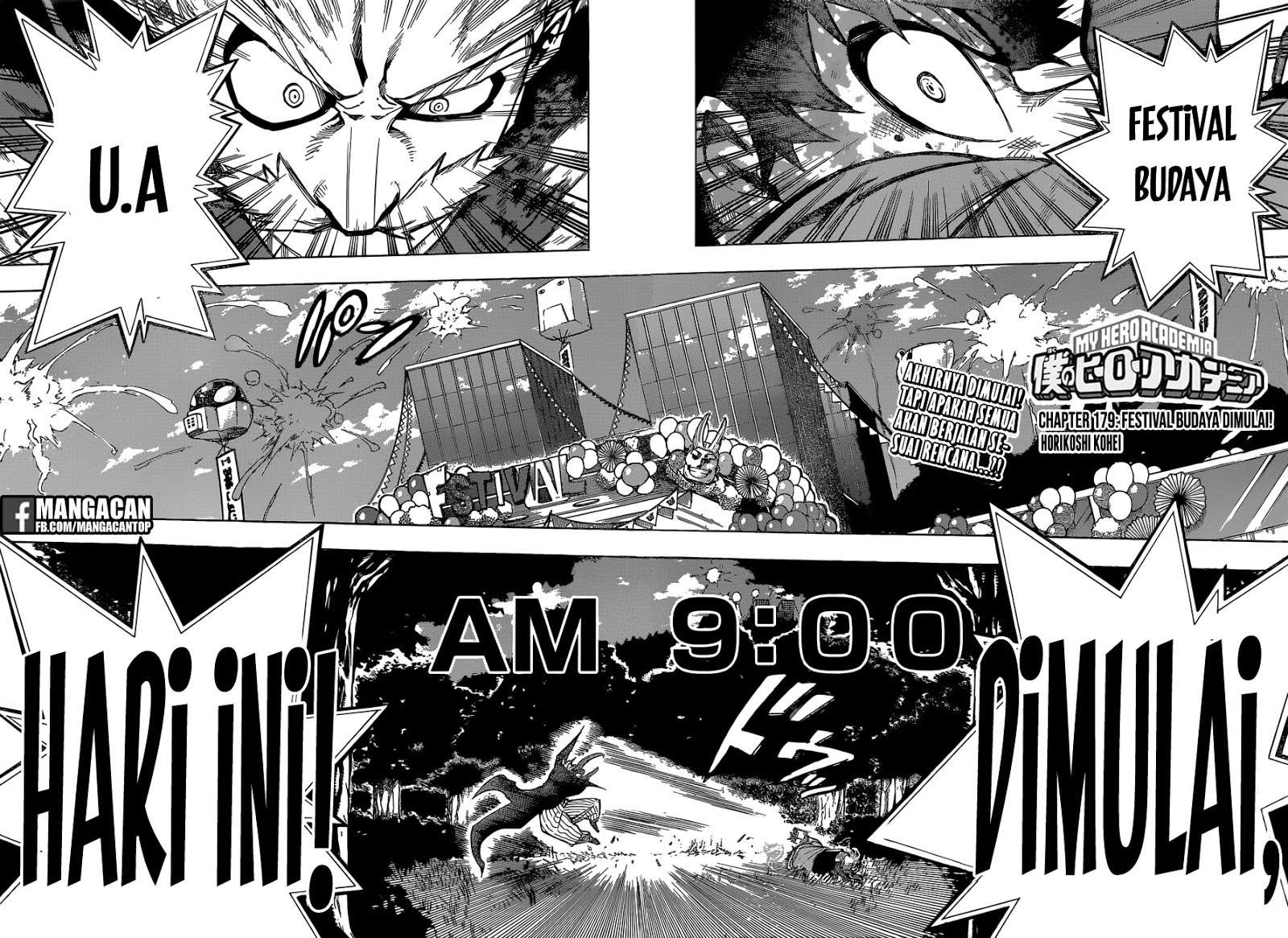 Boku no Hero Academia Chapter 179 - halaman 3