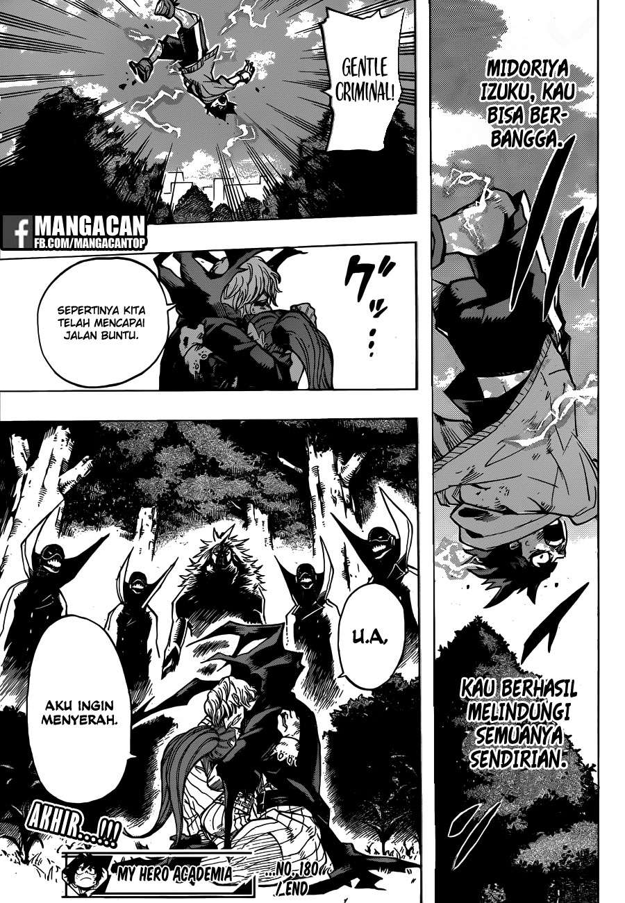 Boku no Hero Academia Chapter 180 - halaman 17