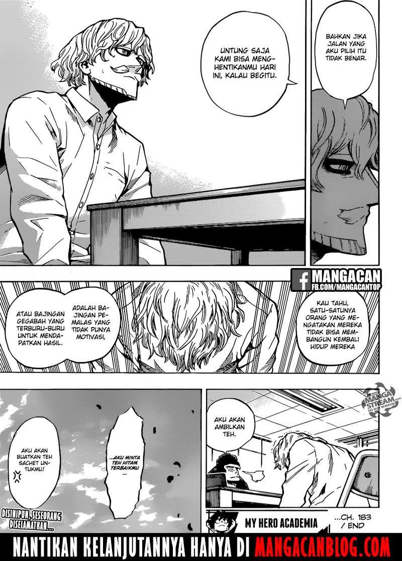 Boku no Hero Academia Chapter 183 - halaman 18