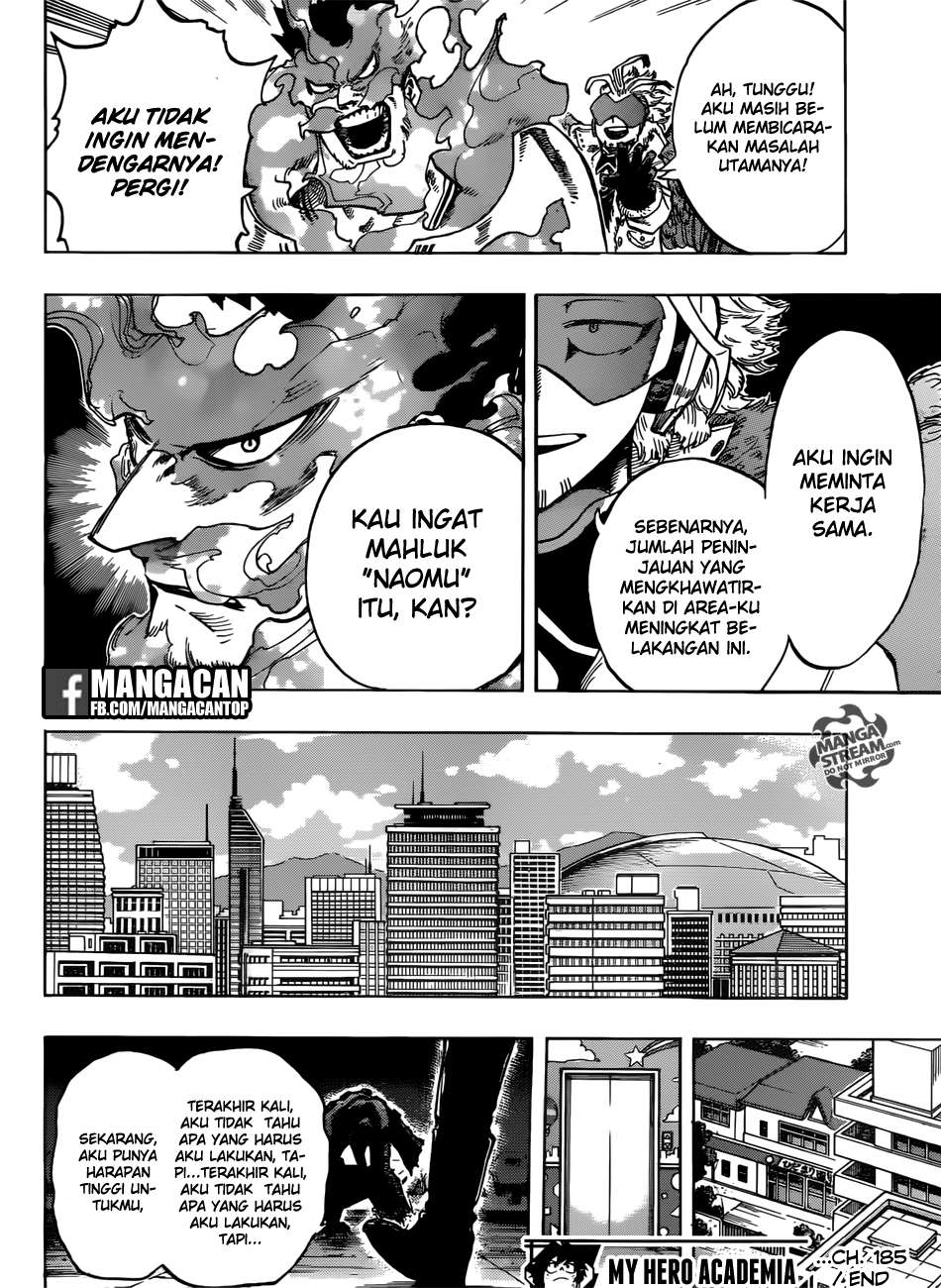Boku no Hero Academia Chapter 185 - halaman 15