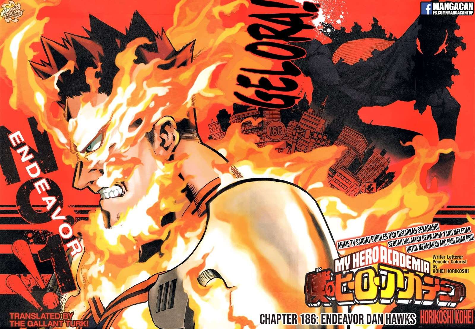 Boku no Hero Academia Chapter 186 - halaman 1
