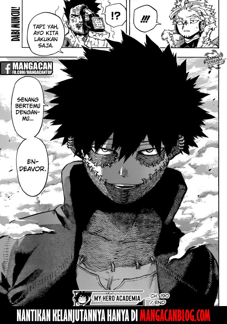 Boku no Hero Academia Chapter 190 - halaman 15