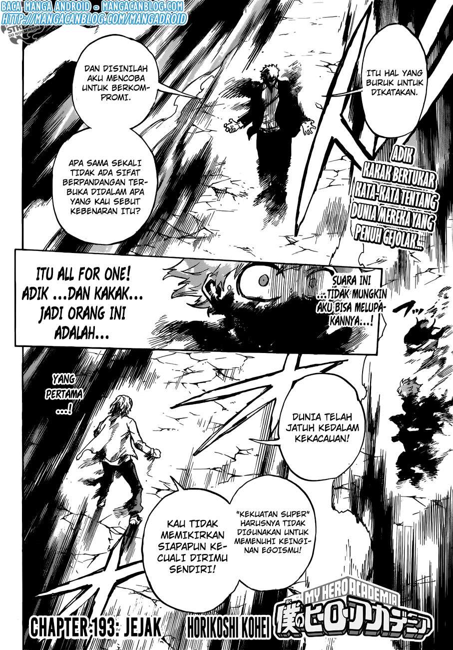 Boku no Hero Academia Chapter 193 - halaman 4