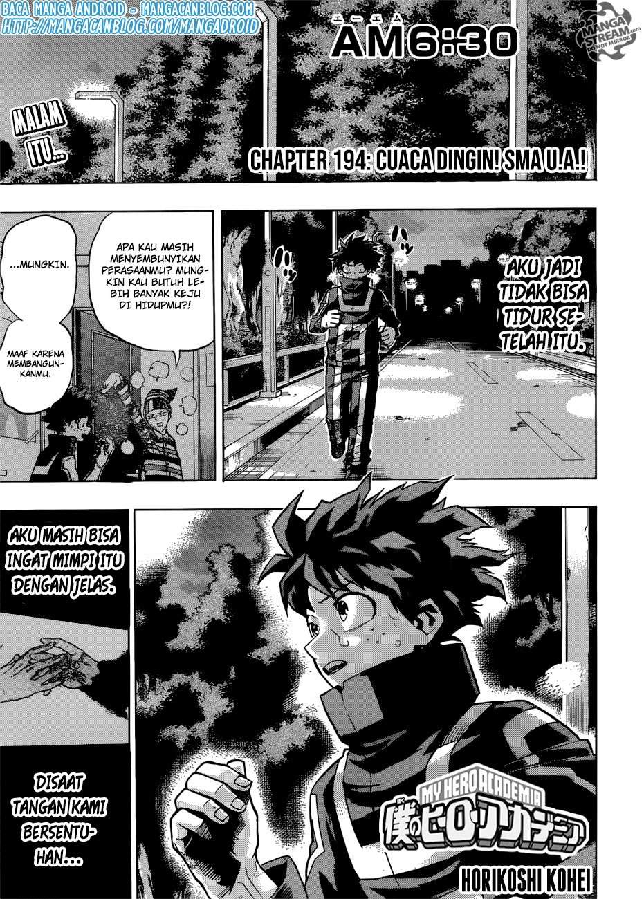 Boku no Hero Academia Chapter 194 - halaman 1