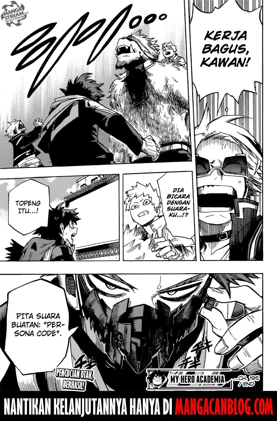 Boku no Hero Academia Chapter 195 - halaman 17