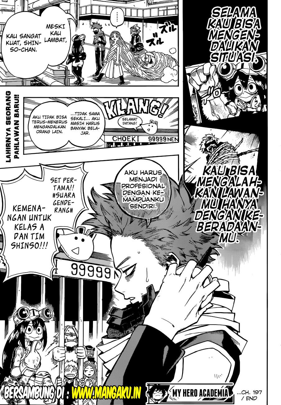 Boku no Hero Academia Chapter 197 - halaman 16