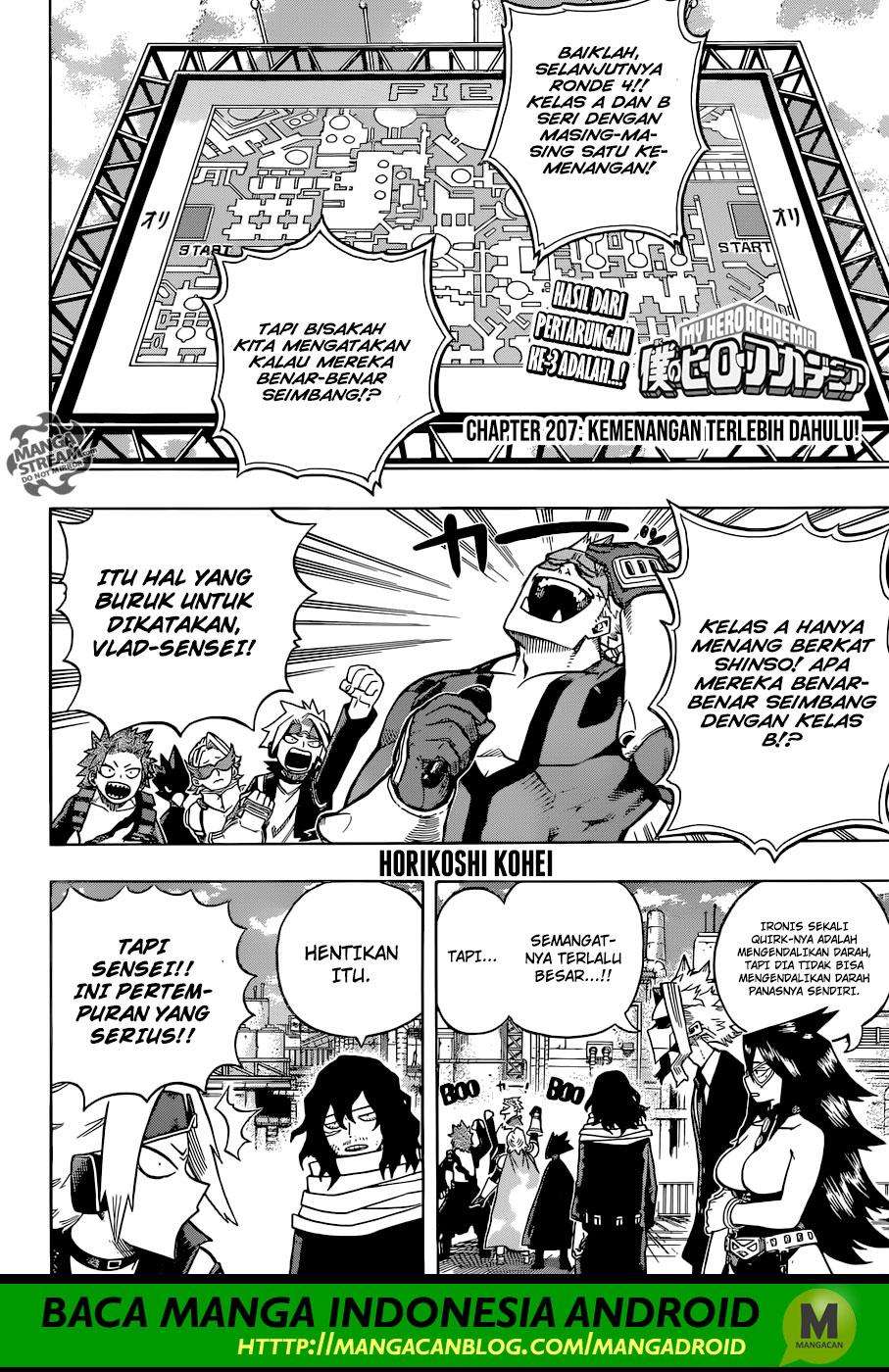 Boku no Hero Academia Chapter 207 - halaman 3