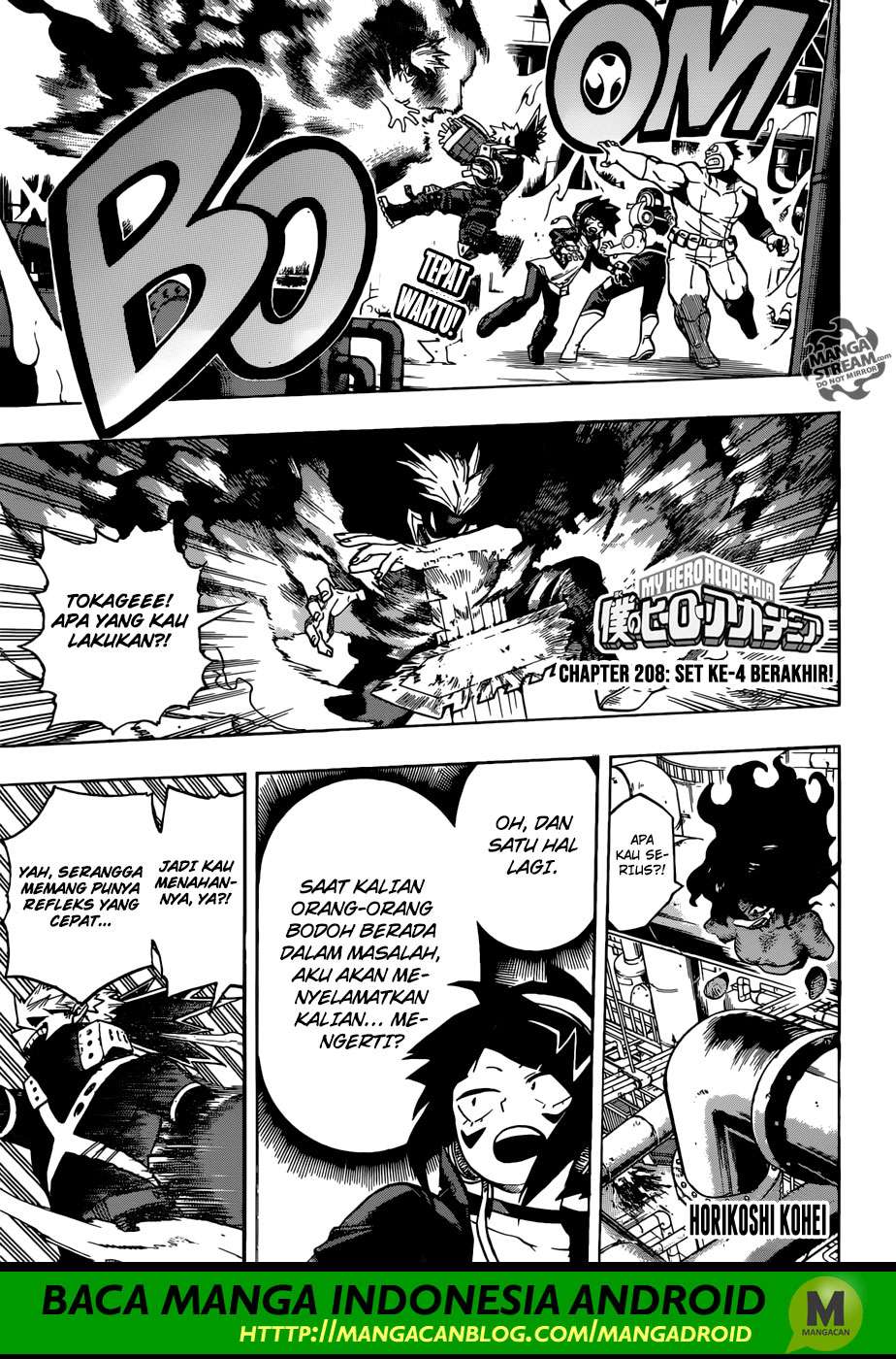Boku no Hero Academia Chapter 208 - halaman 1