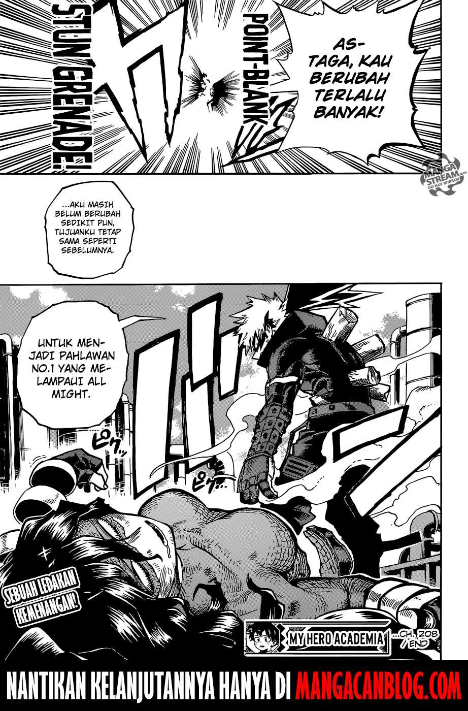 Boku no Hero Academia Chapter 208 - halaman 14
