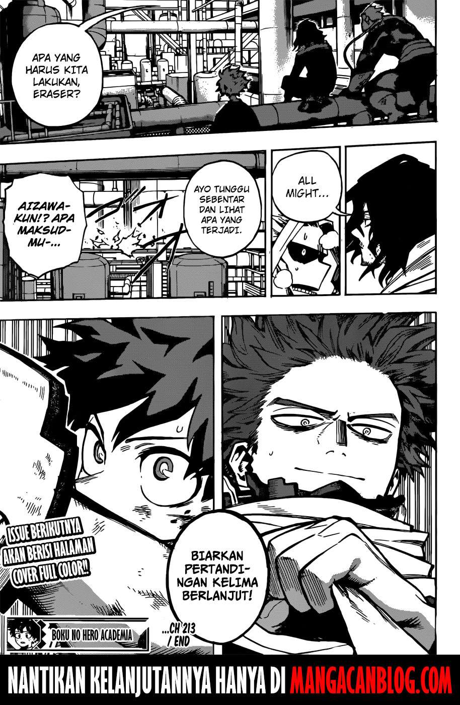 Boku no Hero Academia Chapter 213 - halaman 15