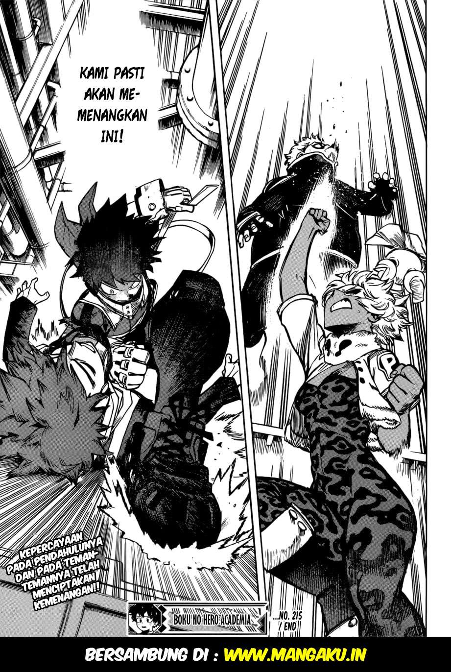 Boku no Hero Academia Chapter 215 - halaman 14