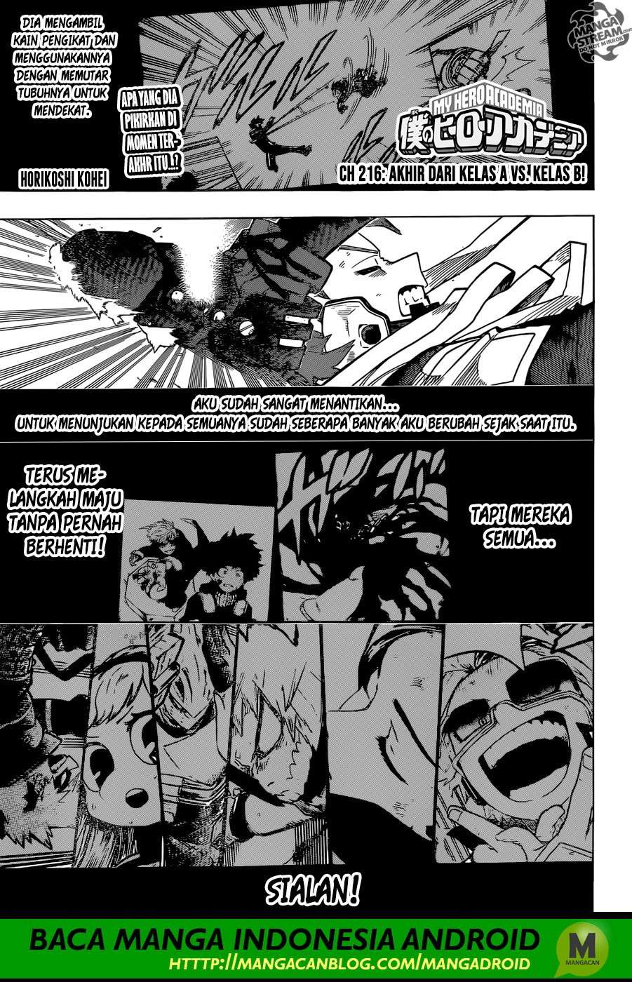 Boku no Hero Academia Chapter 216 - halaman 1