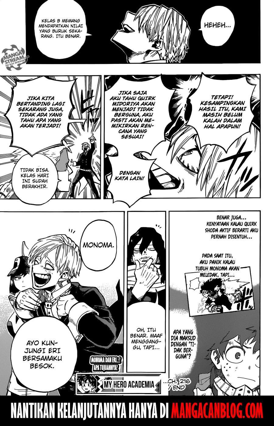 Boku no Hero Academia Chapter 216 - halaman 14