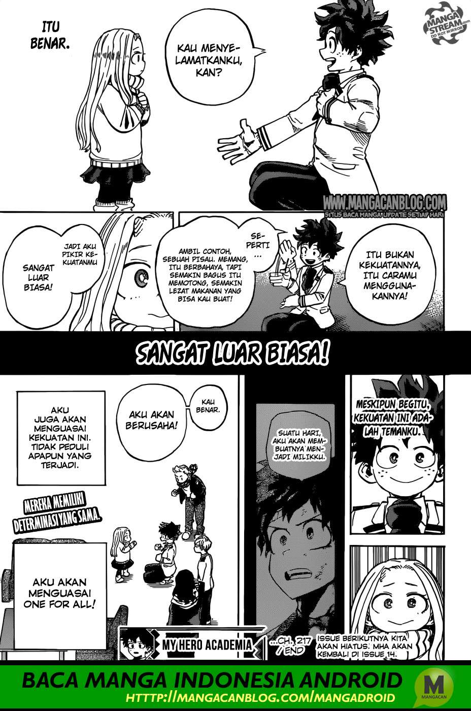 Boku no Hero Academia Chapter 217 - halaman 14
