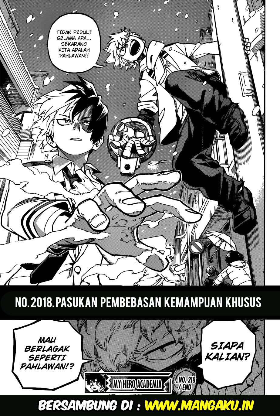 Boku no Hero Academia Chapter 218 - halaman 16