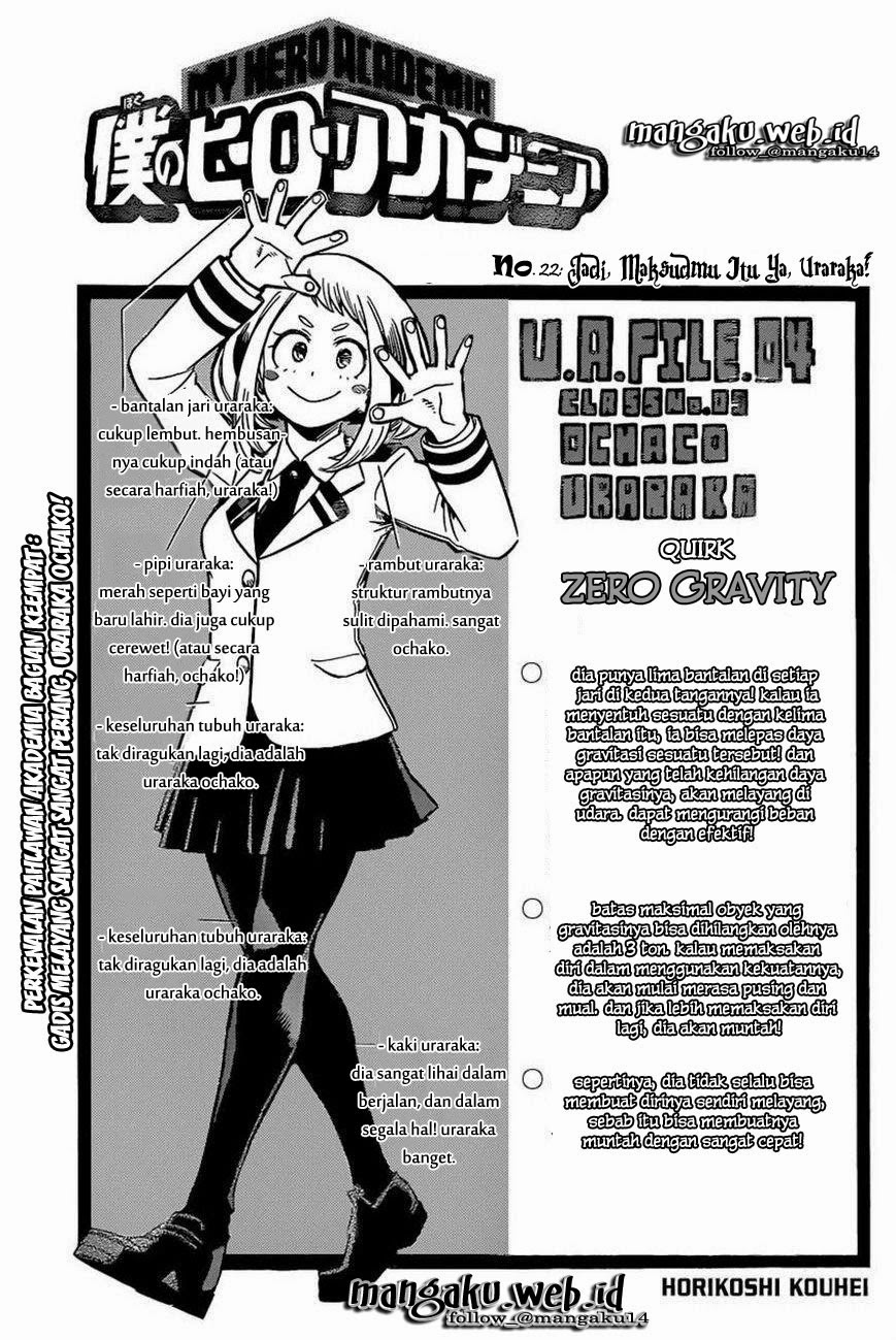 Boku no Hero Academia Chapter 22 - halaman 2