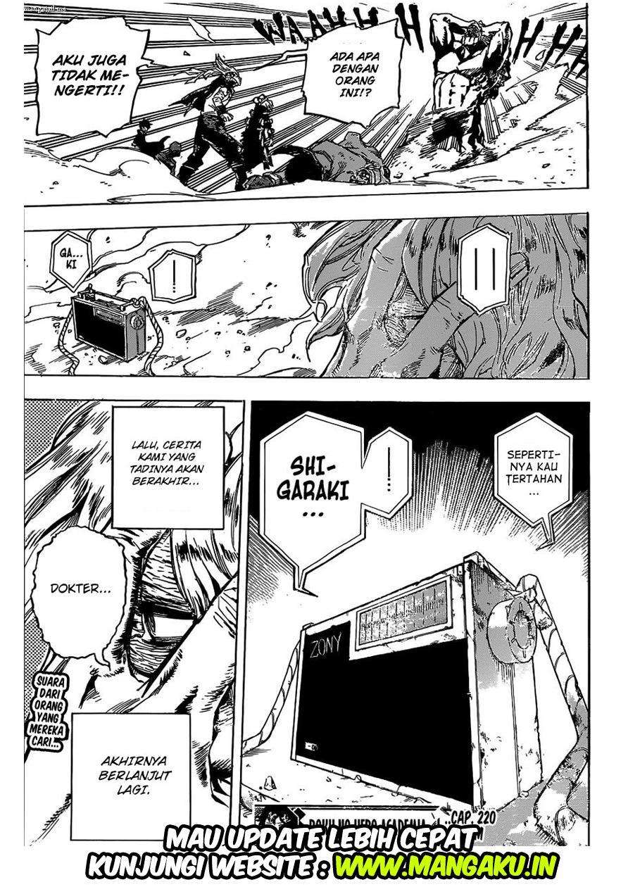 Boku no Hero Academia Chapter 220 - halaman 15