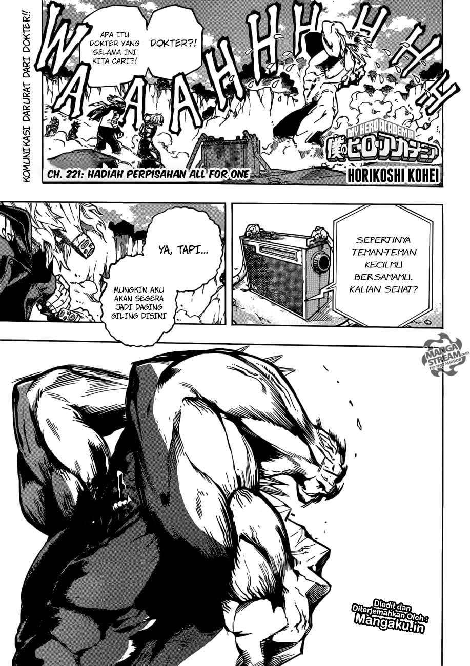 Boku no Hero Academia Chapter 221 - halaman 2