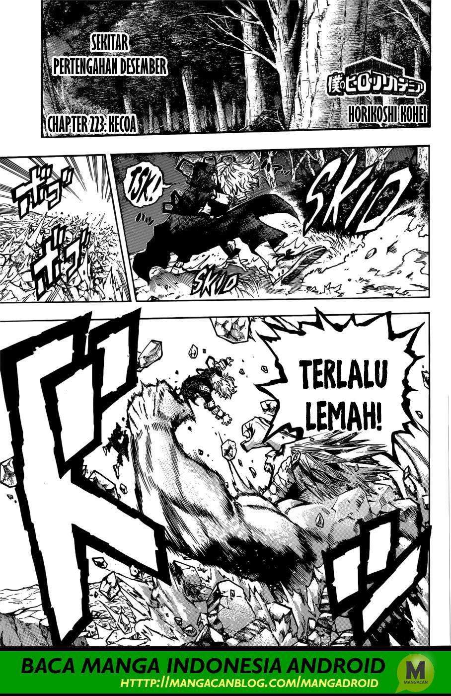 Boku no Hero Academia Chapter 223 - halaman 1