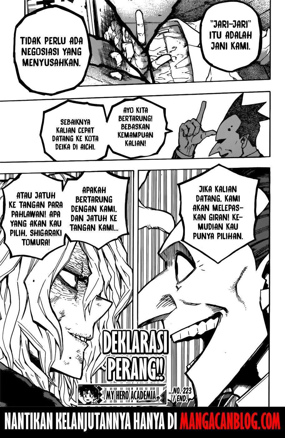 Boku no Hero Academia Chapter 223 - halaman 15