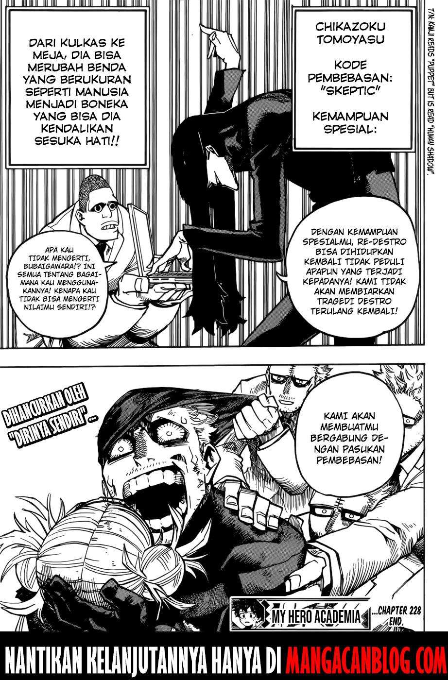 Boku no Hero Academia Chapter 228 - halaman 14