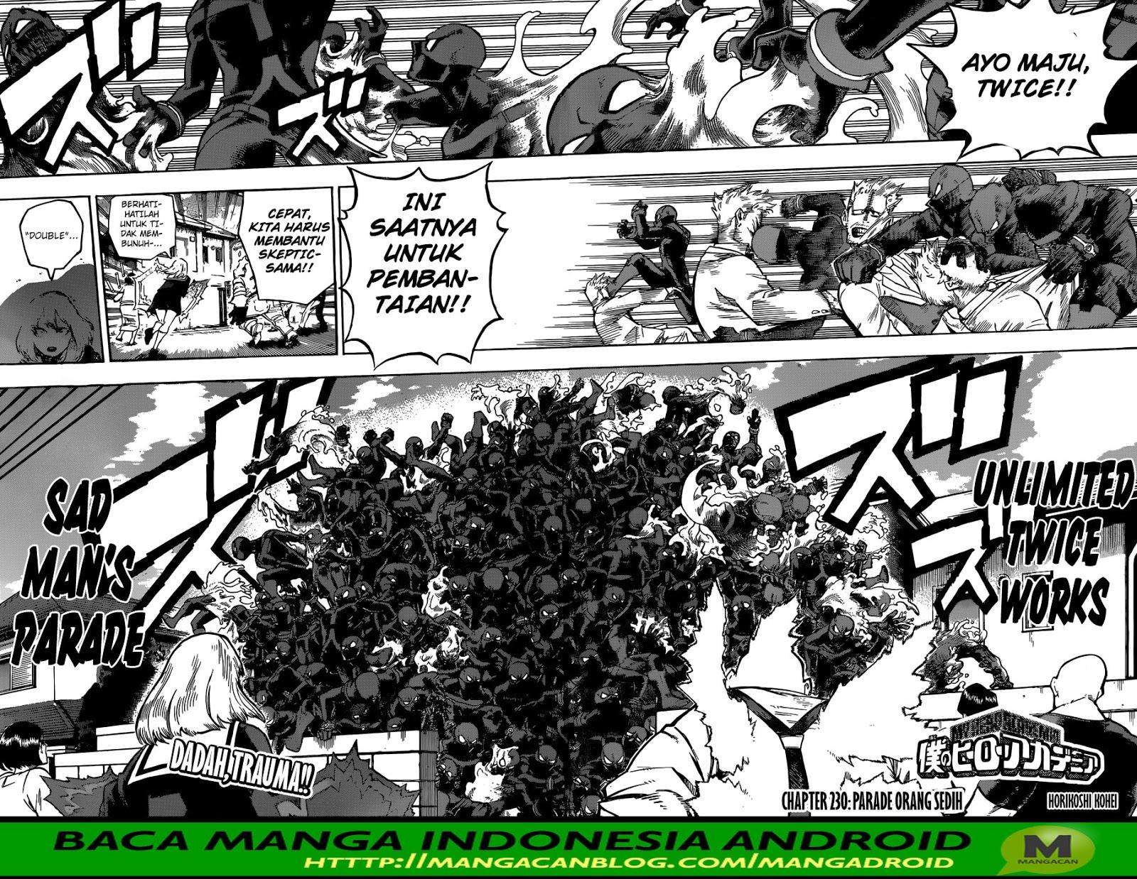 Boku no Hero Academia Chapter 230 - halaman 3