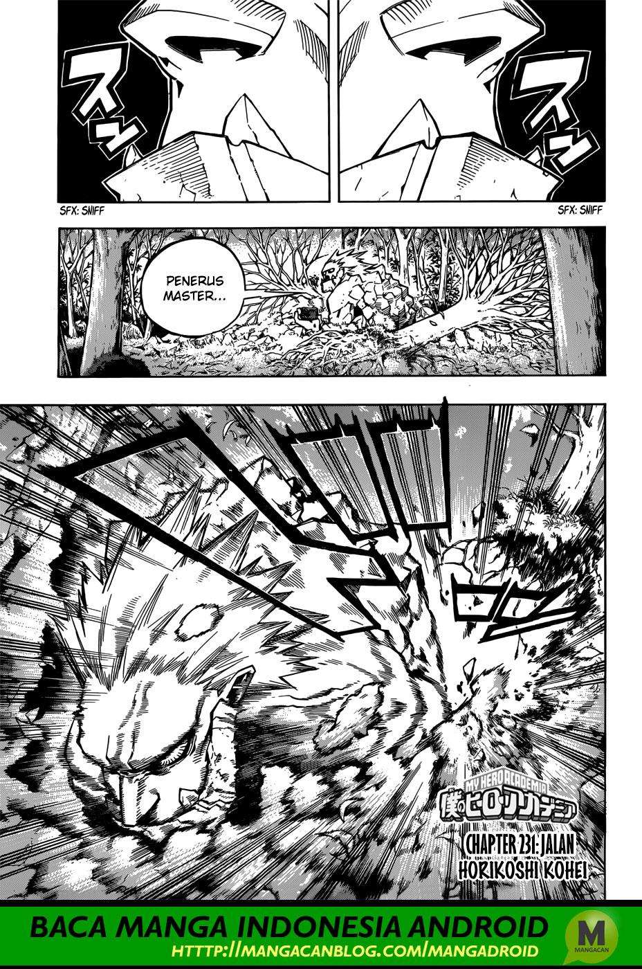 Boku no Hero Academia Chapter 231 - halaman 1