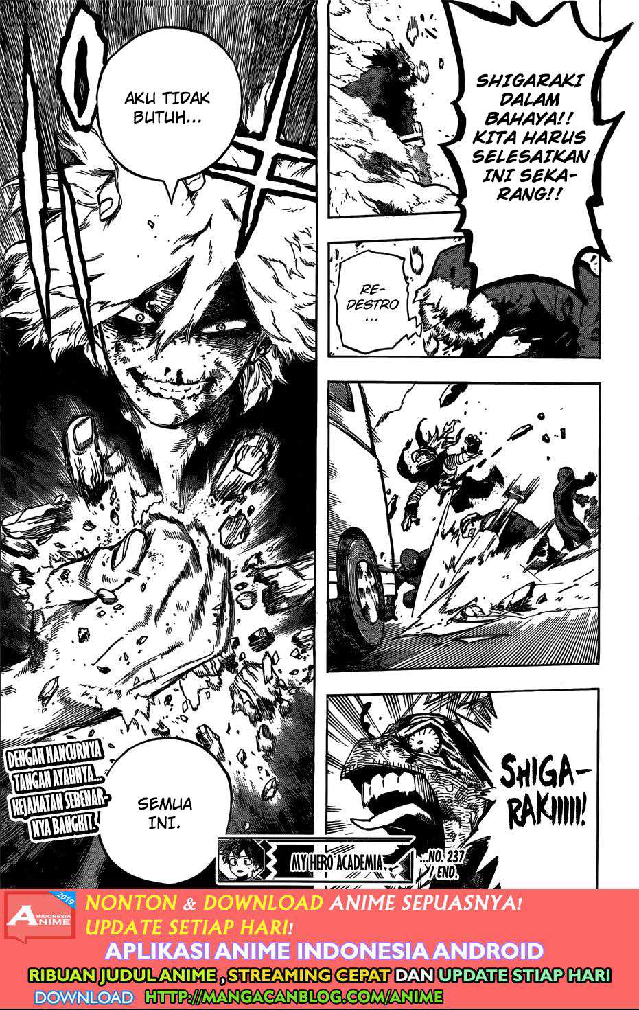 Boku no Hero Academia Chapter 237 - halaman 15