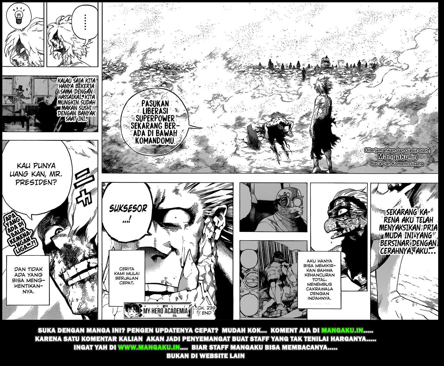 Boku no Hero Academia Chapter 239 - halaman 14