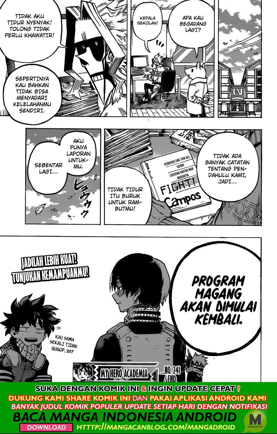 Boku no Hero Academia Chapter 241 - halaman 17