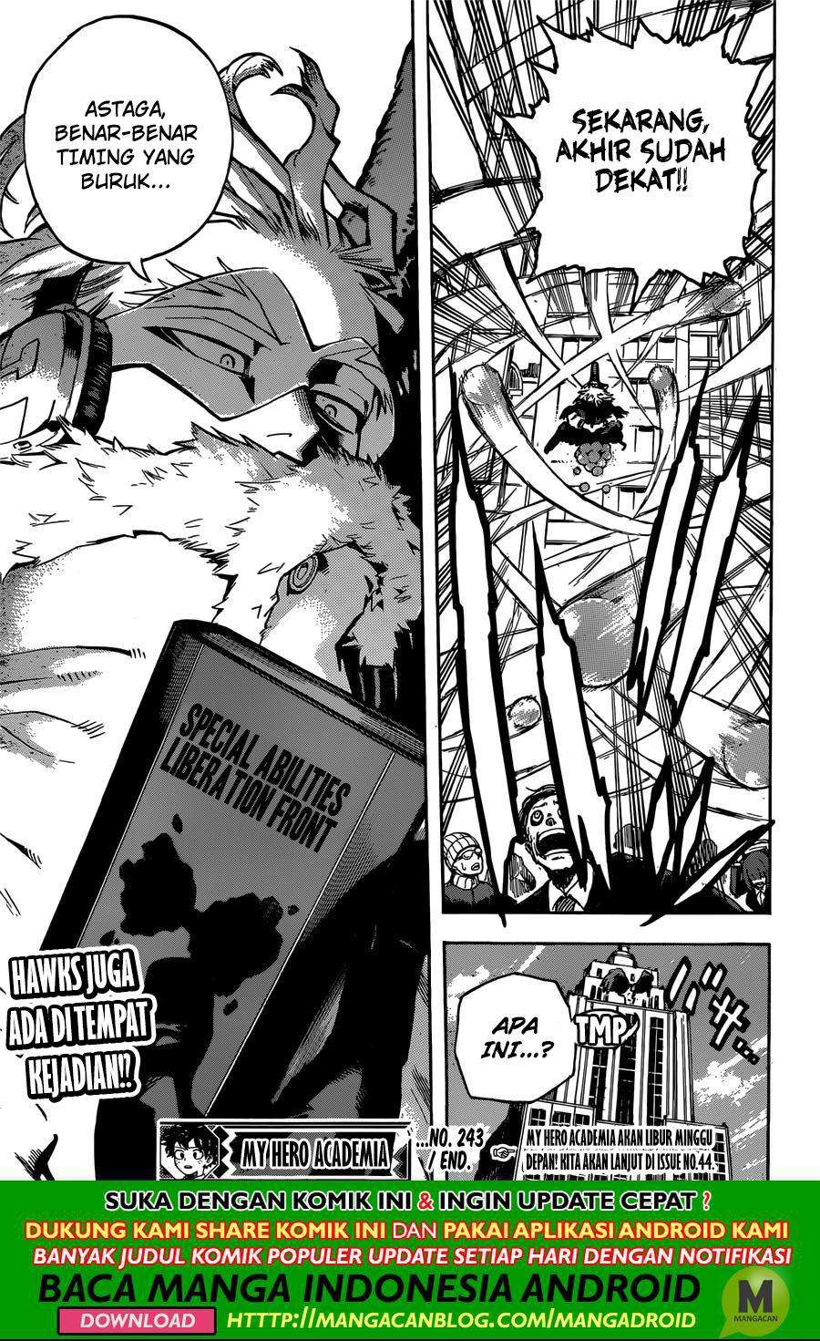 Boku no Hero Academia Chapter 243 - halaman 19