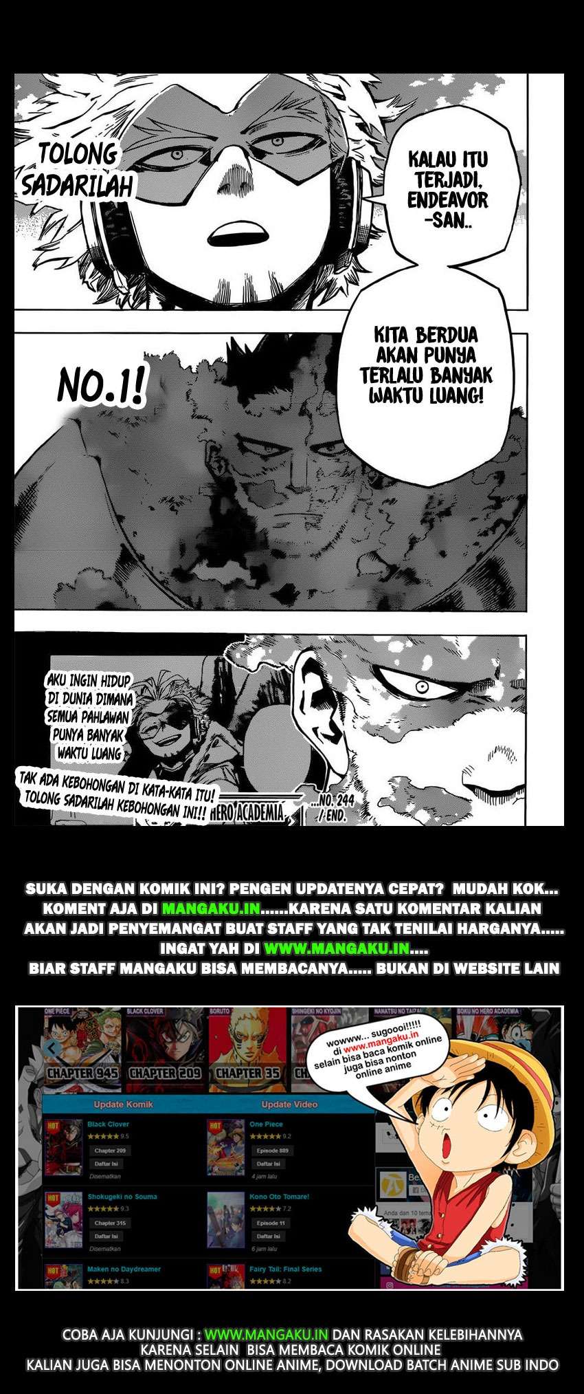 Boku no Hero Academia Chapter 244 - halaman 18