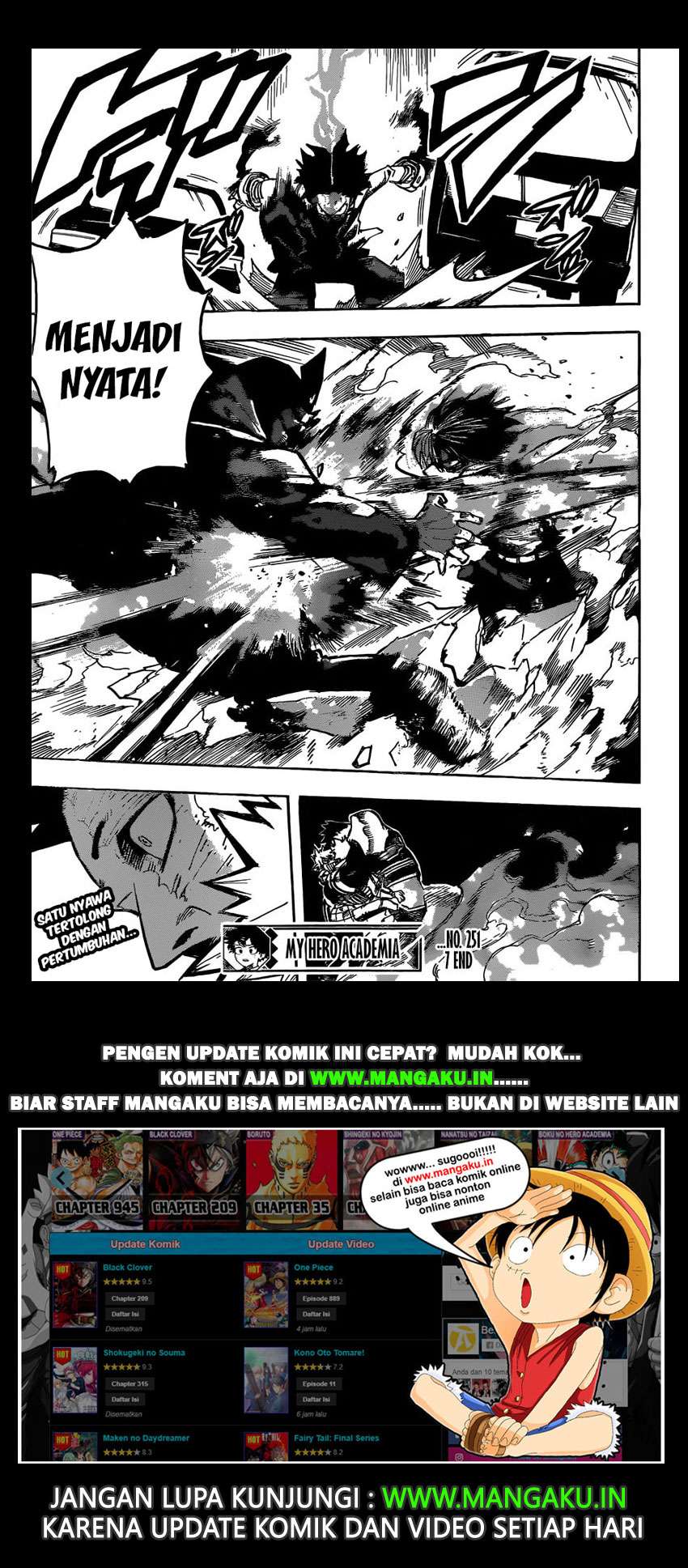 Boku no Hero Academia Chapter 251 - halaman 14
