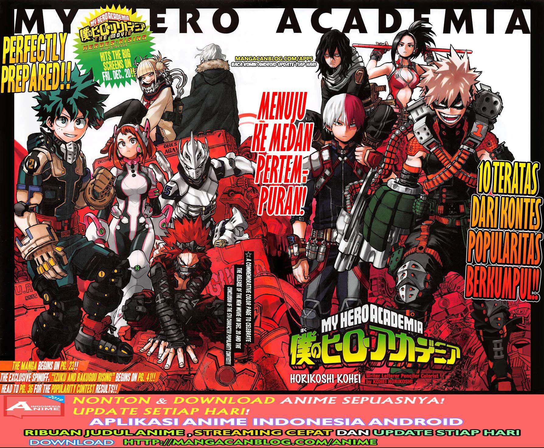 Boku no Hero Academia Chapter 254 - halaman 2