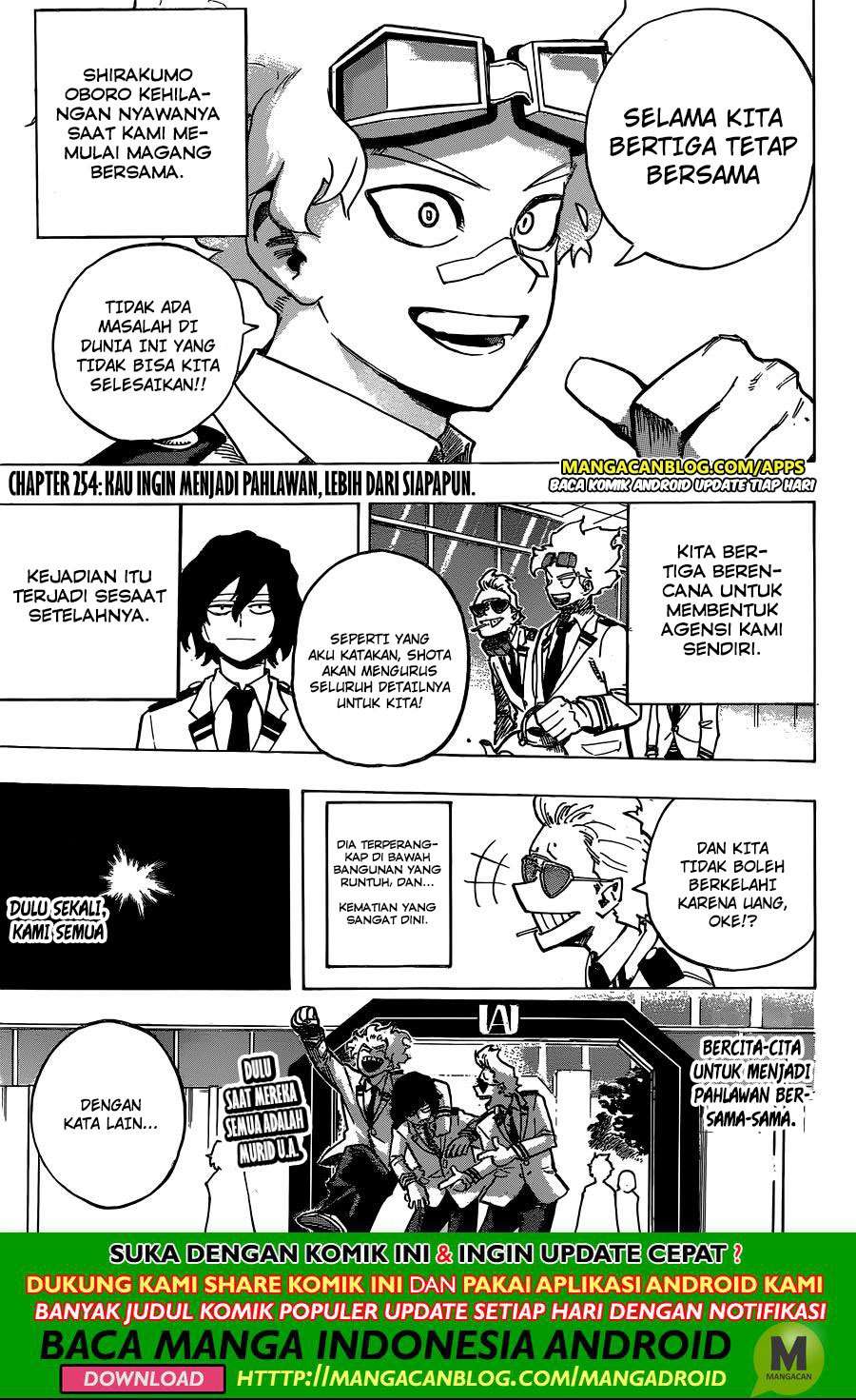 Boku no Hero Academia Chapter 254 - halaman 3