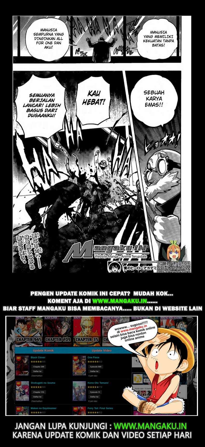 Boku no Hero Academia Chapter 255 - halaman 15