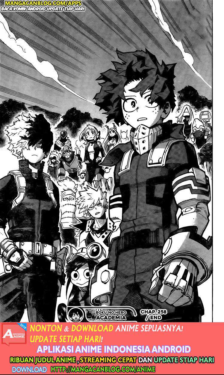 Boku no Hero Academia Chapter 258 - halaman 15