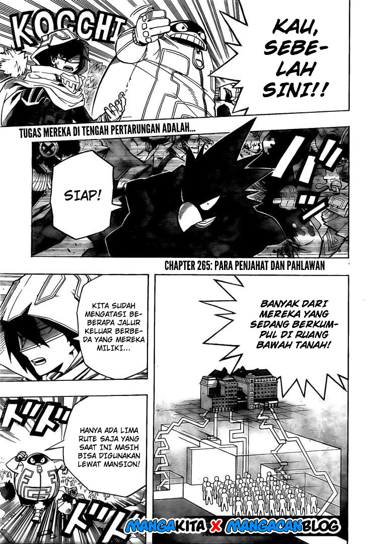 Boku no Hero Academia Chapter 265 - halaman 3