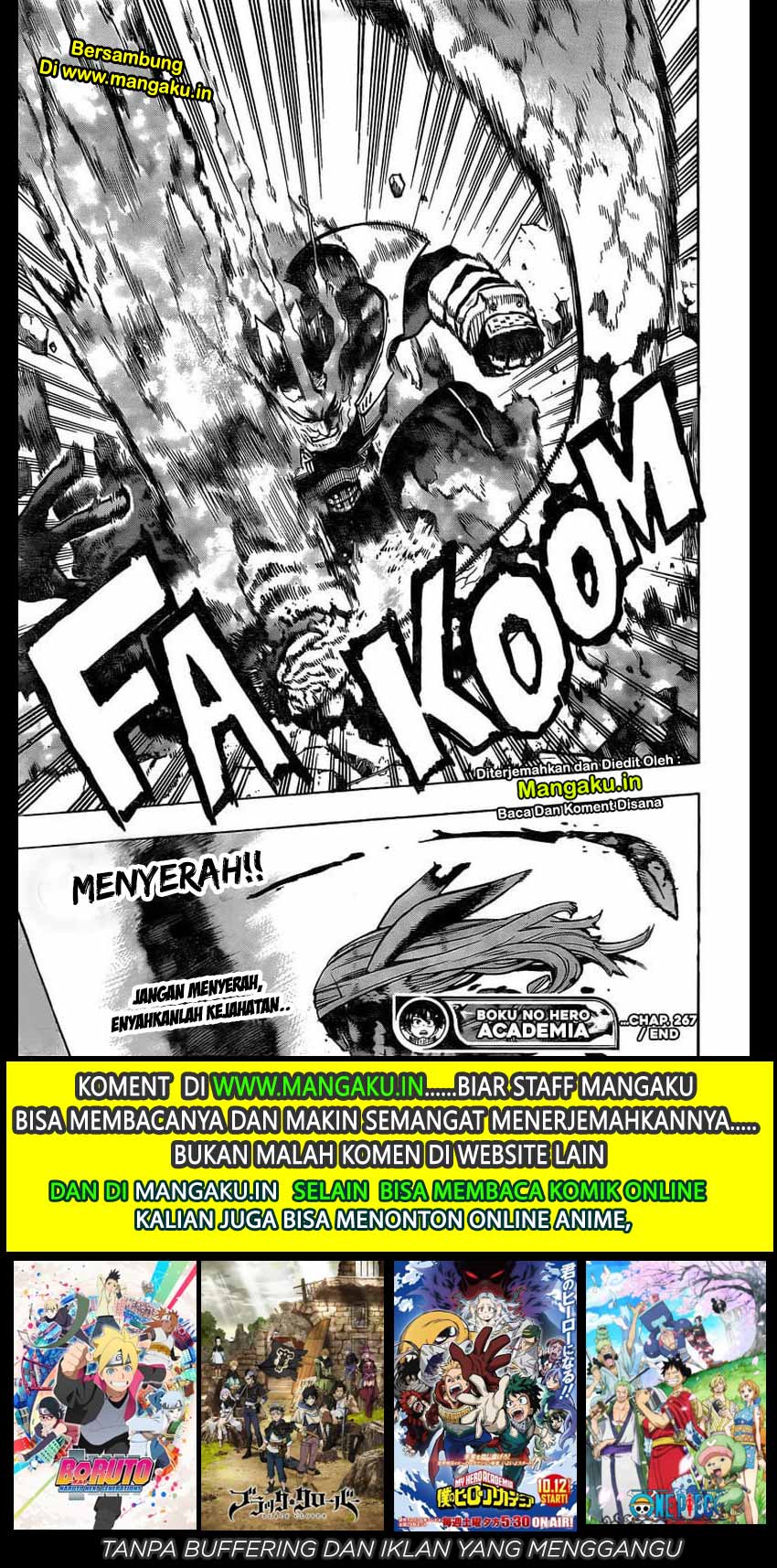 Boku no Hero Academia Chapter 267 - halaman 21
