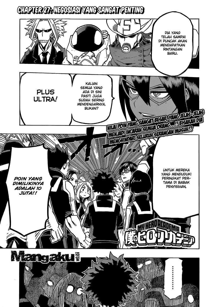Boku no Hero Academia Chapter 27 - halaman 2