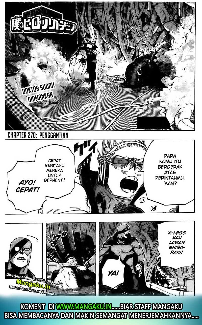 Boku no Hero Academia Chapter 270 - halaman 2