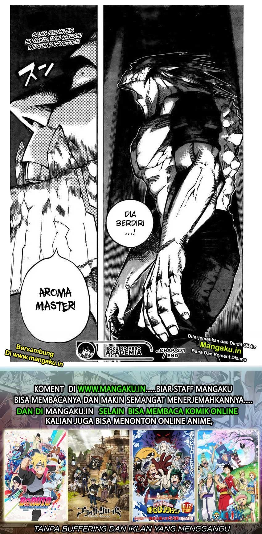 Boku no Hero Academia Chapter 271 - halaman 18