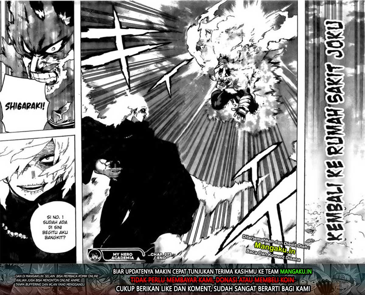 Boku no Hero Academia Chapter 273 - halaman 17